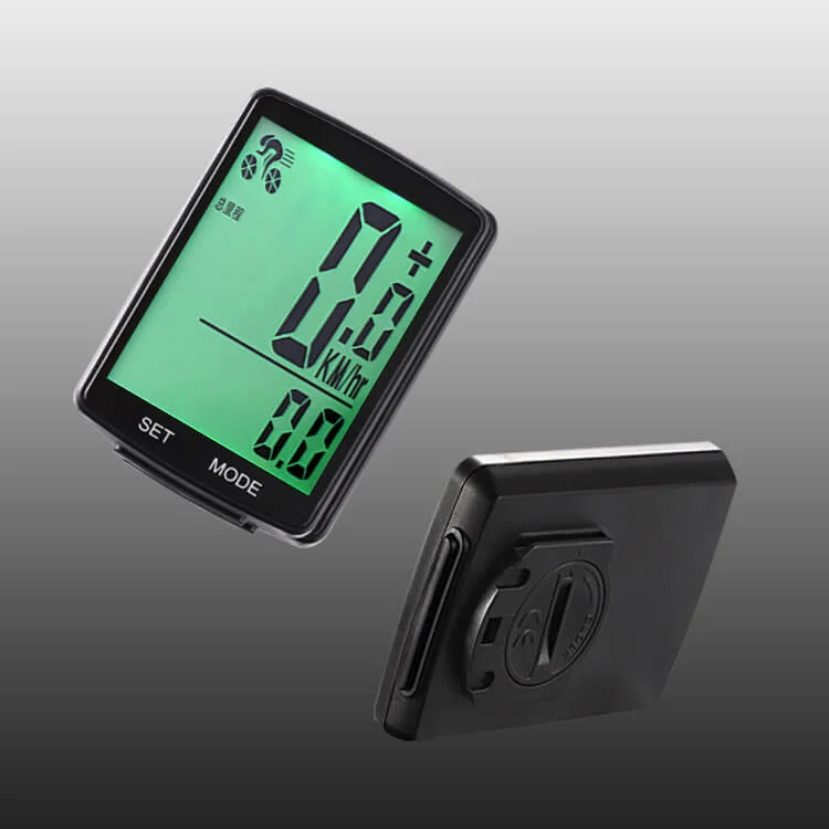 Wireless Bicycle Speedometer and Odometer Wireless Waterproof Cycle Bike Computer with LCD Display