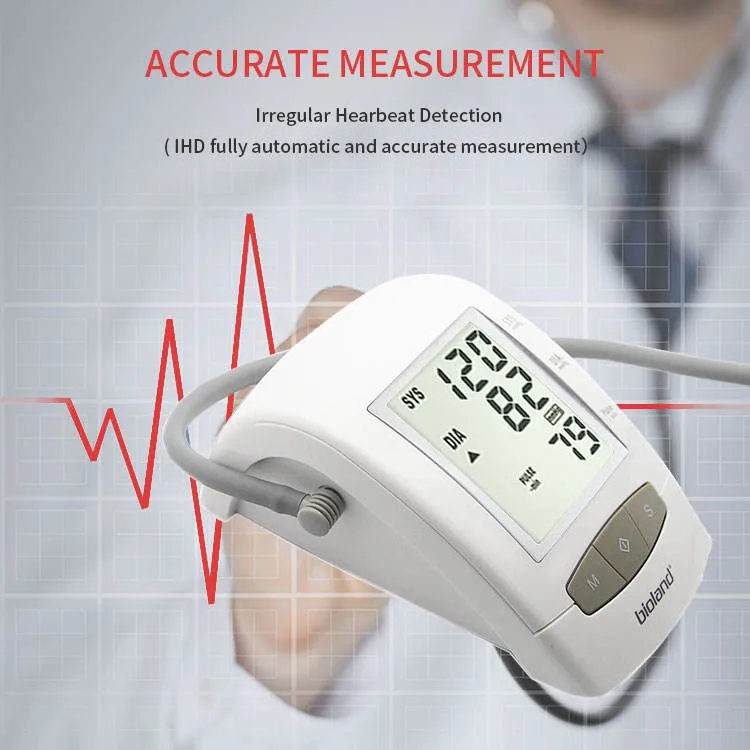 Medical Upper Arm Clinical Bluetooth Proved Digital Upper Arm Heart Rate Blood Pressure Monitor with CE&ISO