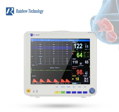 Equipo médico Monitor fetal materno de frecuencia cardíaca multiparámetro de 12,1 pulgadas para uso doméstico y hospitalario