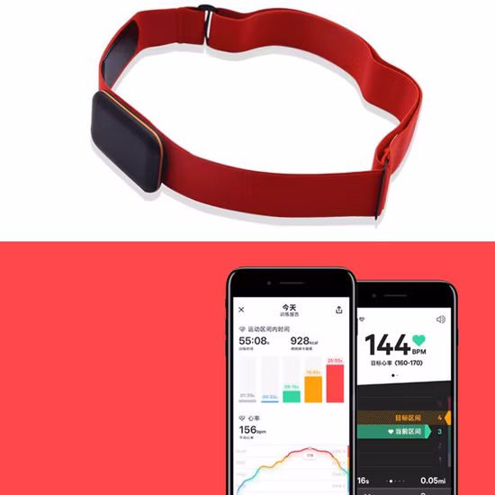 Correa para el pecho Monitor de frecuencia cardíaca Ant Plus Bluetooth Sensor de hora a prueba de agua Bl15433