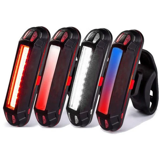 Luz de advertencia recargable Super brillante LED Bike Head Taillight