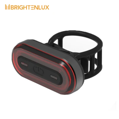 Brightenlux Factory Supply Outlet Night Riding Logo personalizado Accesorios LED recargable USB Bicicleta Luz trasera Impermeable Luz trasera Bicicleta