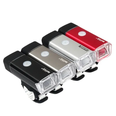 USB recargable super brillante 3 luces LED para bicicleta por la noche