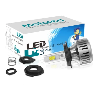 Motoled LED H4 COB Bombilla Faro para Moto Bike