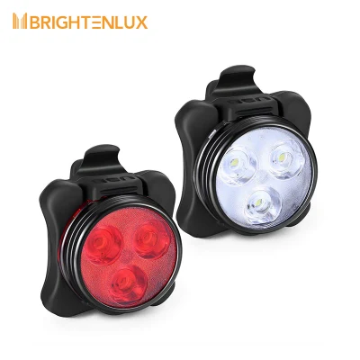 Brightenlux bicicleta recargable luz trasera trasera LED bicicleta luz trasera, impermeable Uus mejor luz trasera de bicicleta