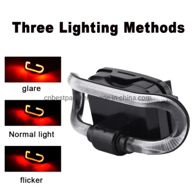 3 modos impermeable LED bicicleta luz trasera bicicleta luces traseras para montar al aire libre luces de advertencia